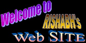 Welcome to Rishabh's Web Site